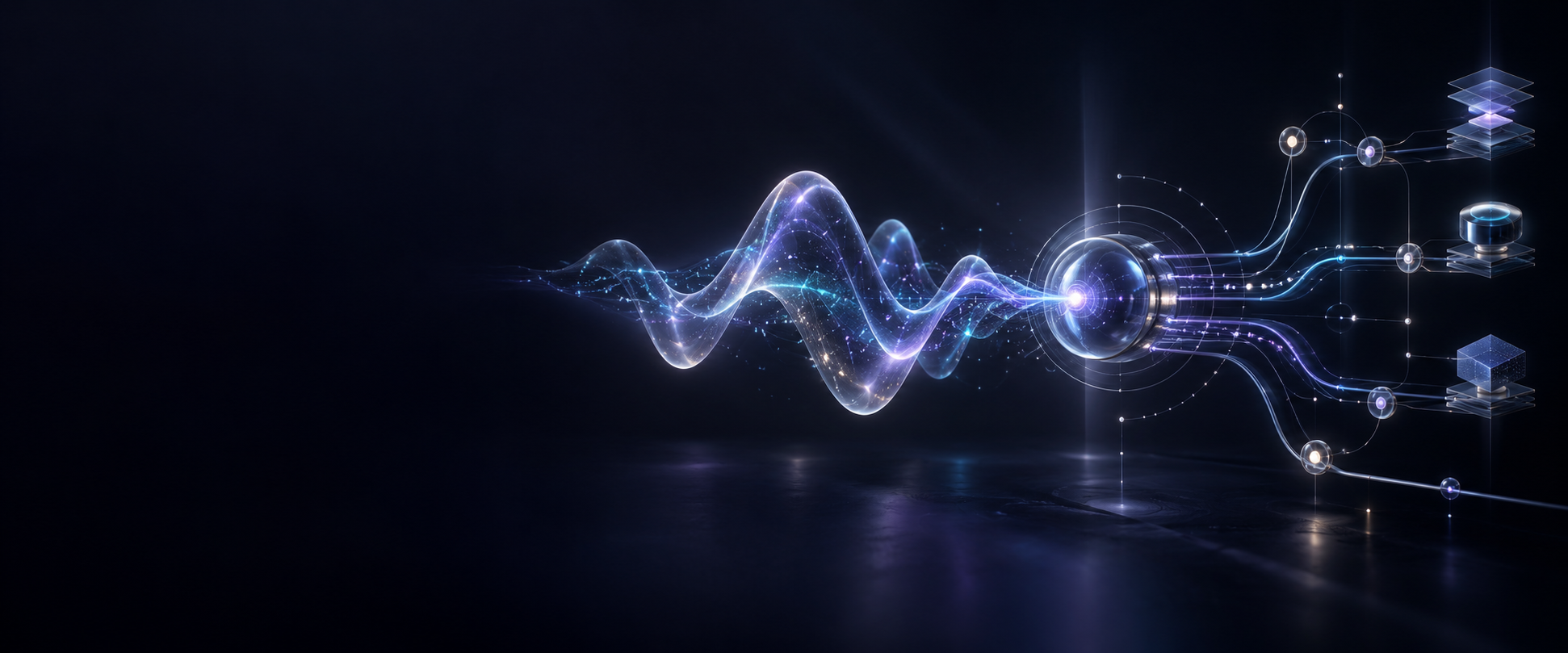 Abstract voice signal connecting to enterprise workflows
